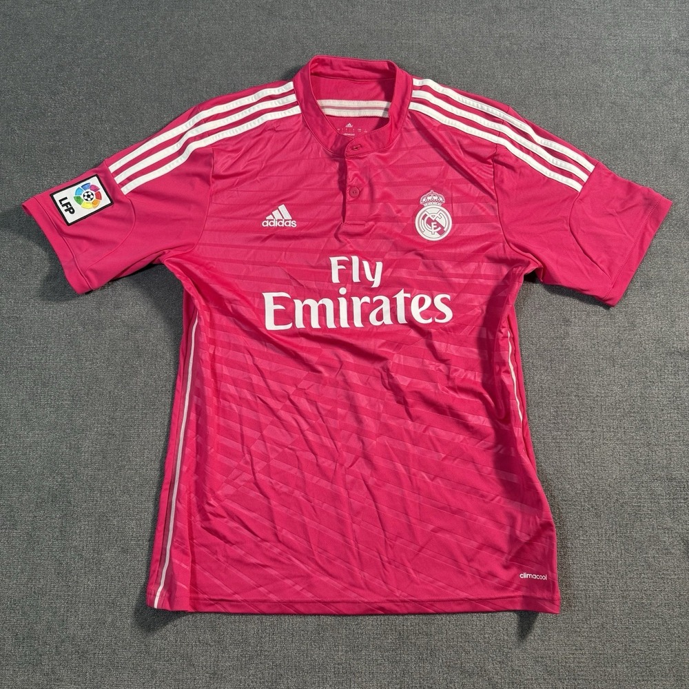 Adidas Real Madrid Jersey James #10 Men's Large Pink Soccer/Football LFP